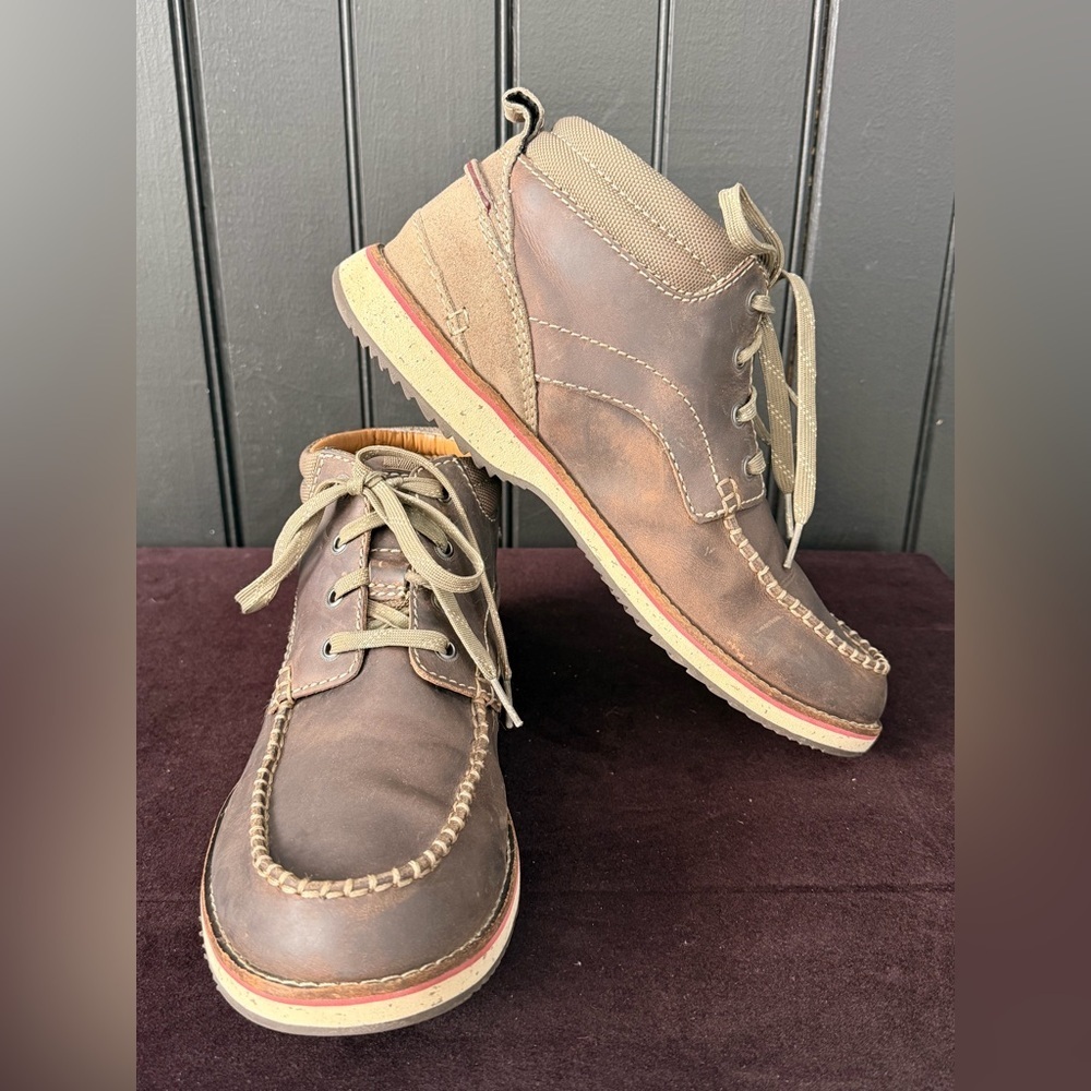 Clarks Brown Leather Men's Shoes